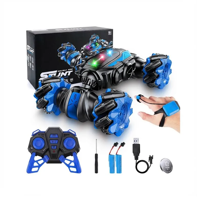 RC Stunt Car Lights Noir jais & Blue