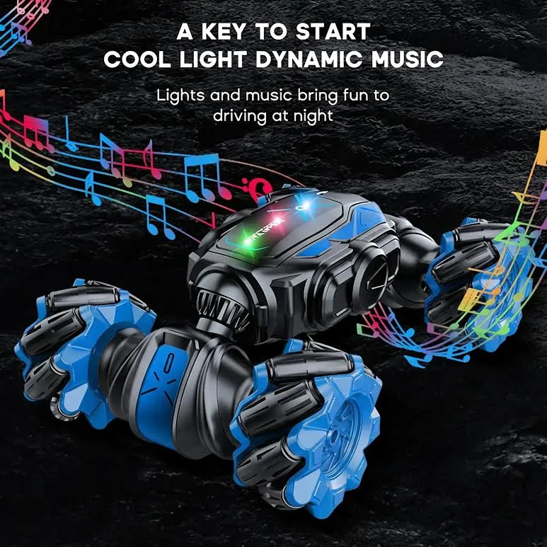 RC Stunt Car Lights Noir jais & Blue