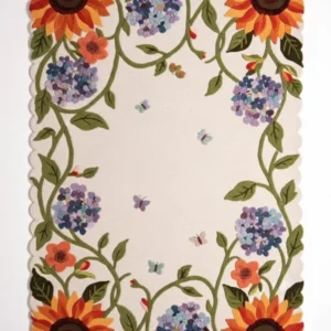 Sunflower Hand Tufted New Zealand Laine Rug