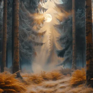 Toile de fond Automne êt Automne Enchantée Manifeste De Lune LXX58-185