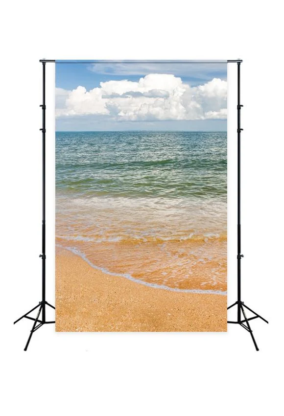 Toile de fond de vacances d'été sur la plage de sable pour amélioration performances