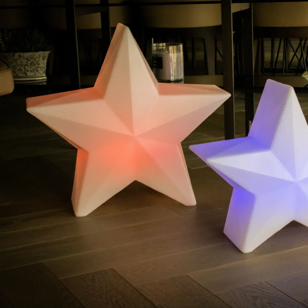 Étoile lumineuse d'extérieur Nova 60 60cm Outdoor lumière froide avec rivets de maillon