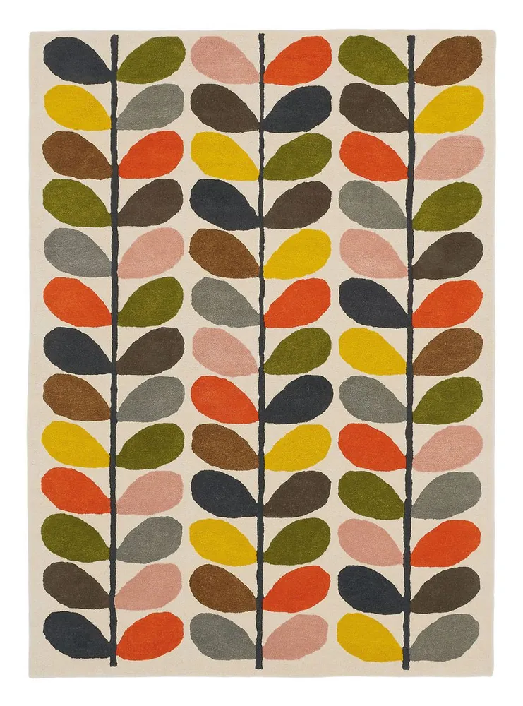 Traditionnel Leaves Indian Hand Tufted Rug - 520