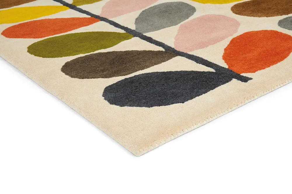 Traditionnel Leaves Indian Hand Tufted Rug - 520