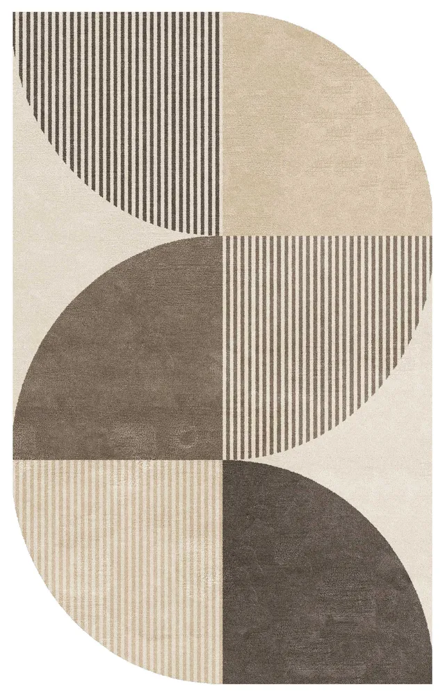 Urban Inedit Zealand Wool Irregular Shaped Rug pour usage intensif