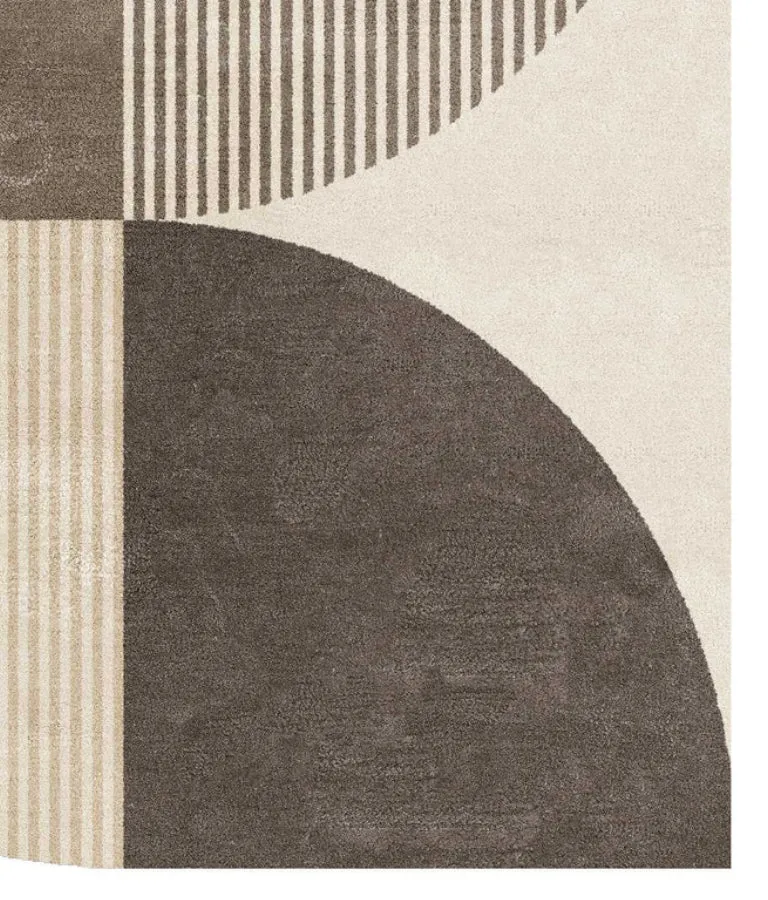 Urban Inedit Zealand Wool Irregular Shaped Rug pour usage intensif