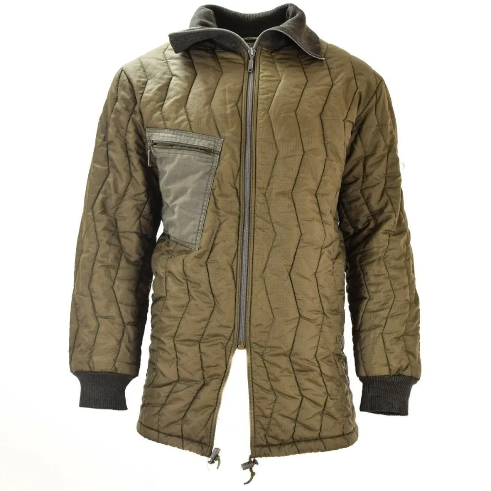 Veste de campagne parka d'origine de l'armée allemande avec doublure en couette, équipement militaire d'hiver tempéré
