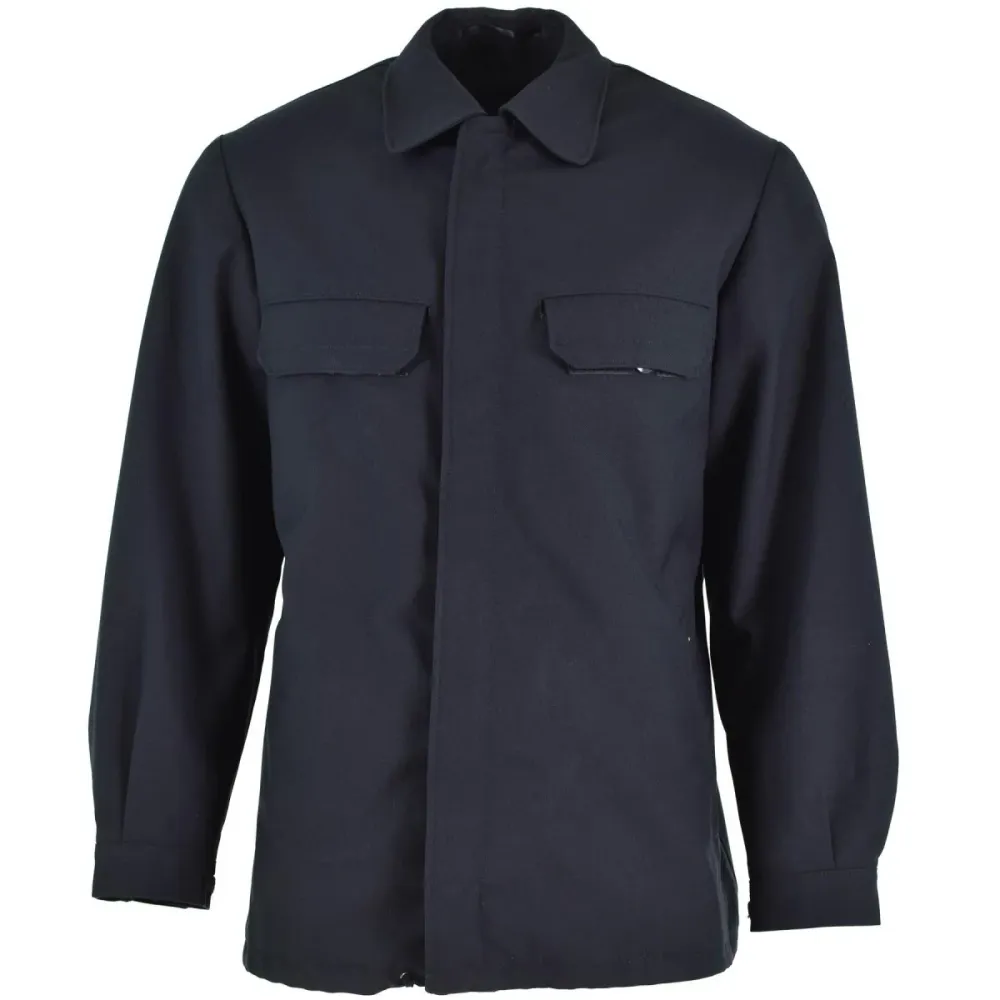 Veste d'uniforme bleu ténébreux originale de l'armée est-allemande NVA, surplus militaire