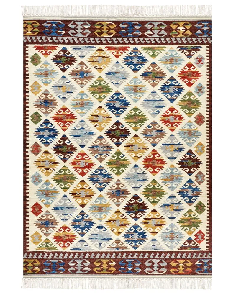 Vloerkleed kelim meerkleurig 200 x 300 cm AKNALICH