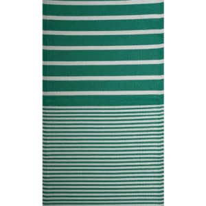 Vloerkleed polypropyleen groen 90 x 180 cm HALDIA