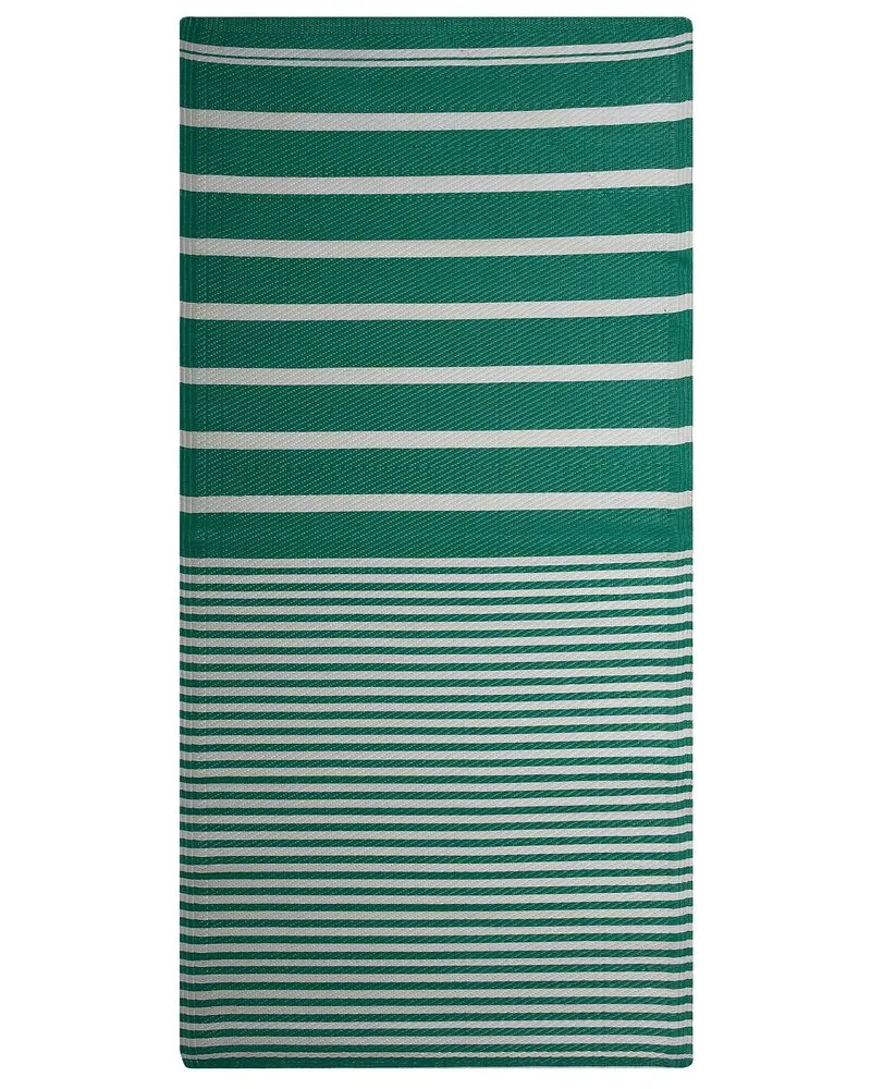 Vloerkleed polypropyleen groen 90 x 180 cm HALDIA
