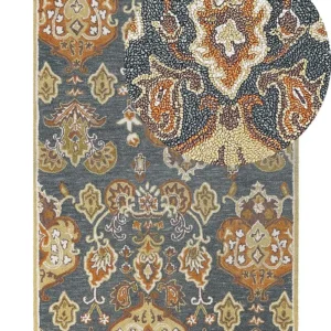 Vloerkleed rétro meerkleurig 140 x 200 cm UMURLU