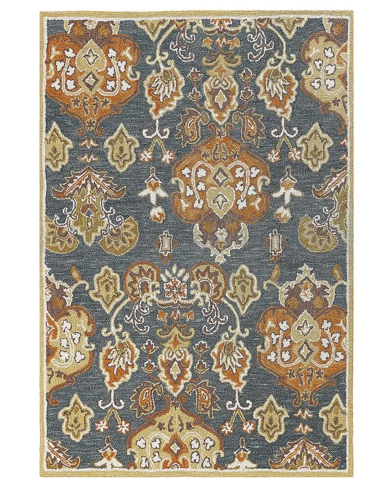 Vloerkleed rétro meerkleurig 140 x 200 cm UMURLU