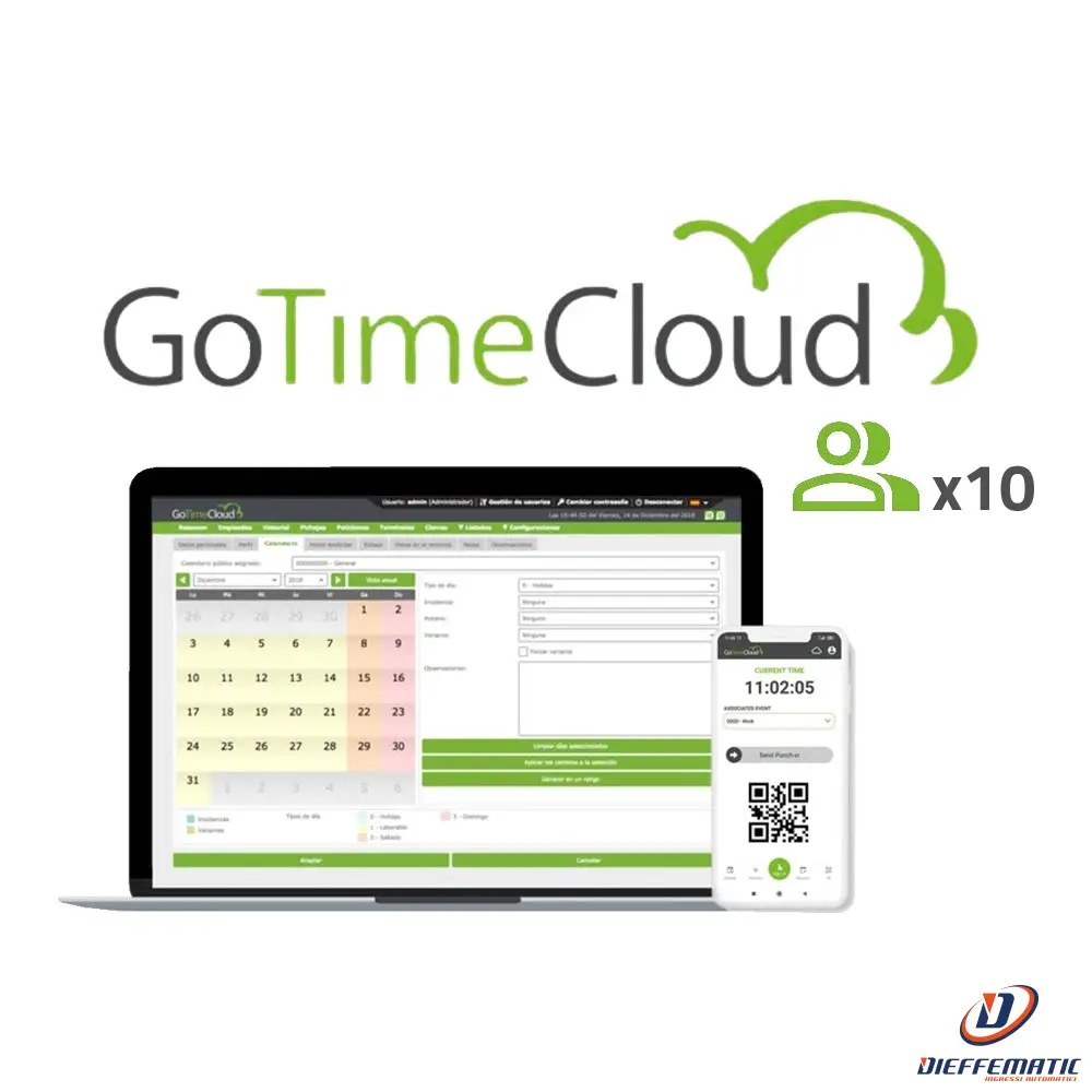 Zkteco Zk-Gotimecloud-10 Licenza Cloud Di Rilevazione Presenze Compatible avec Honda CRF250