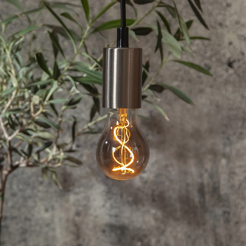 Ampoule à filament LED A60 E27 3W 1800K verre fumé