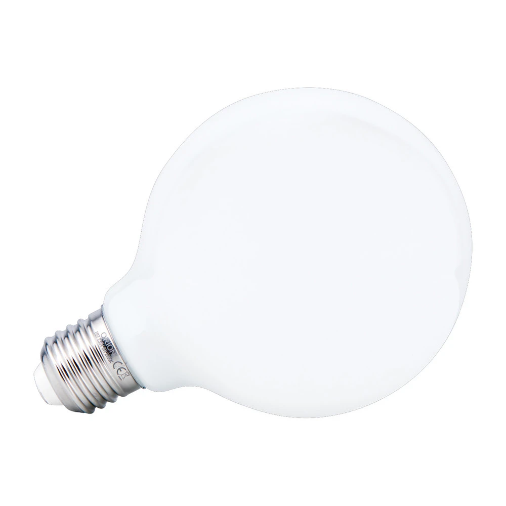 Ampoule globe LED E27 6 W G80, opale dimmable