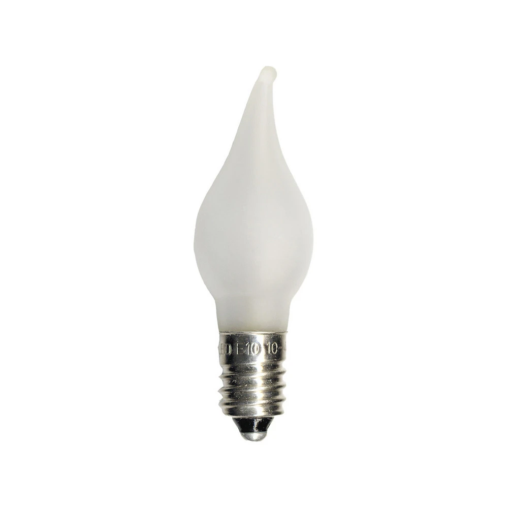 Ampoule LED E10 0,2 W, 10-55 V x3 flamme