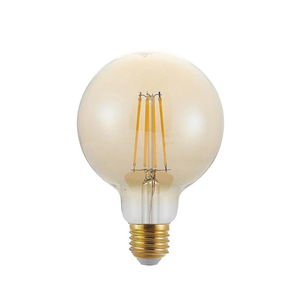 Ampoule LED E27 G95 6,5 W 2 500 K ambre