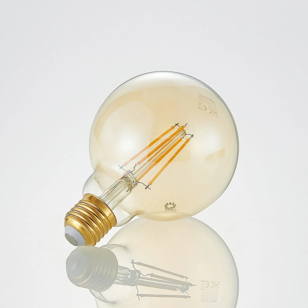 Ampoule LED E27 G95 6,5 W 2 500 K ambre