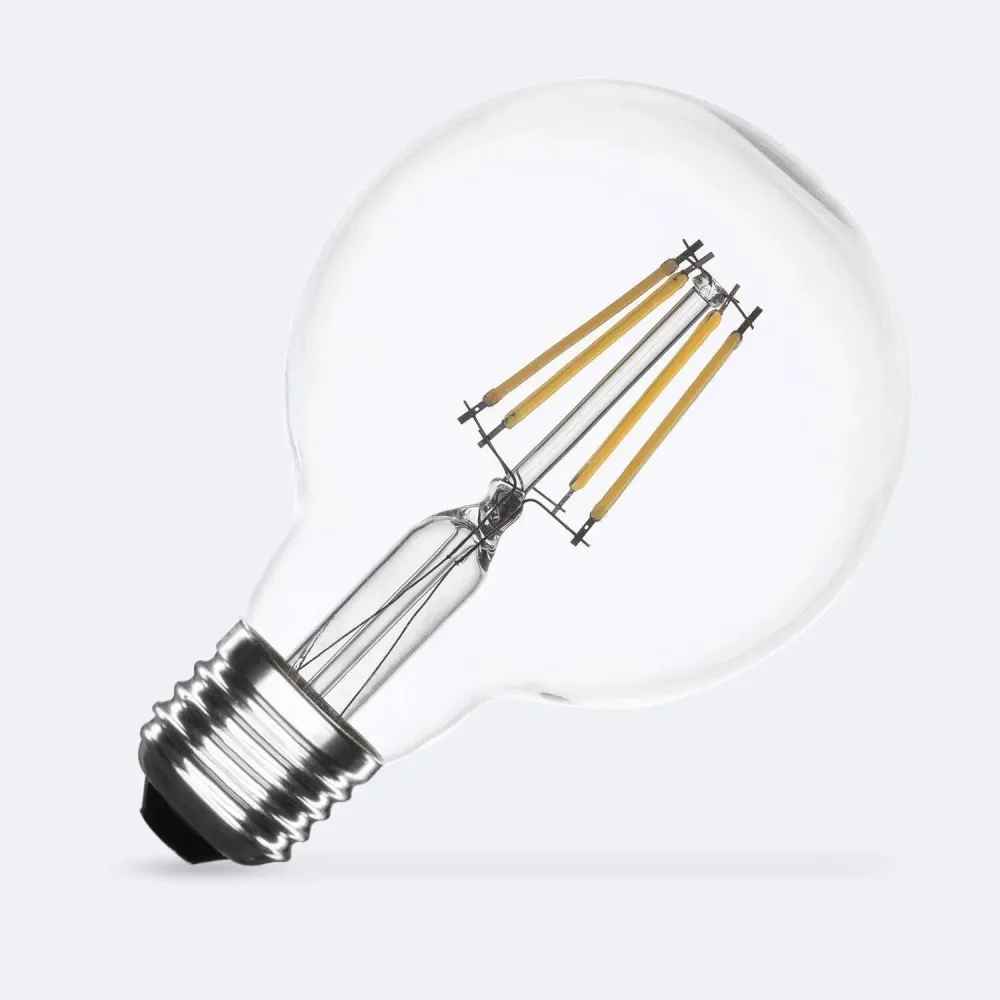 Ampoule LED E27 8 watts filament 960 lumens G80 classe