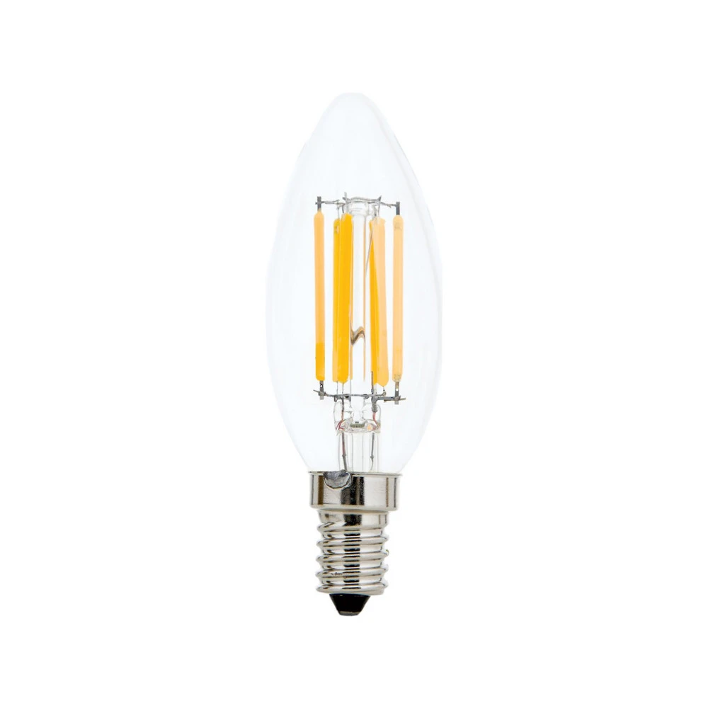Ampoule LED filament E14 C35 évidente 6W 827 720lm à intensité variable