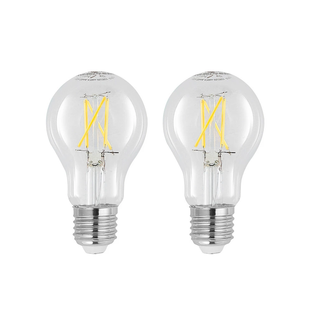Ampoule LED à filament E27 8W 2.700K évidente à intensité variable 2 pièces