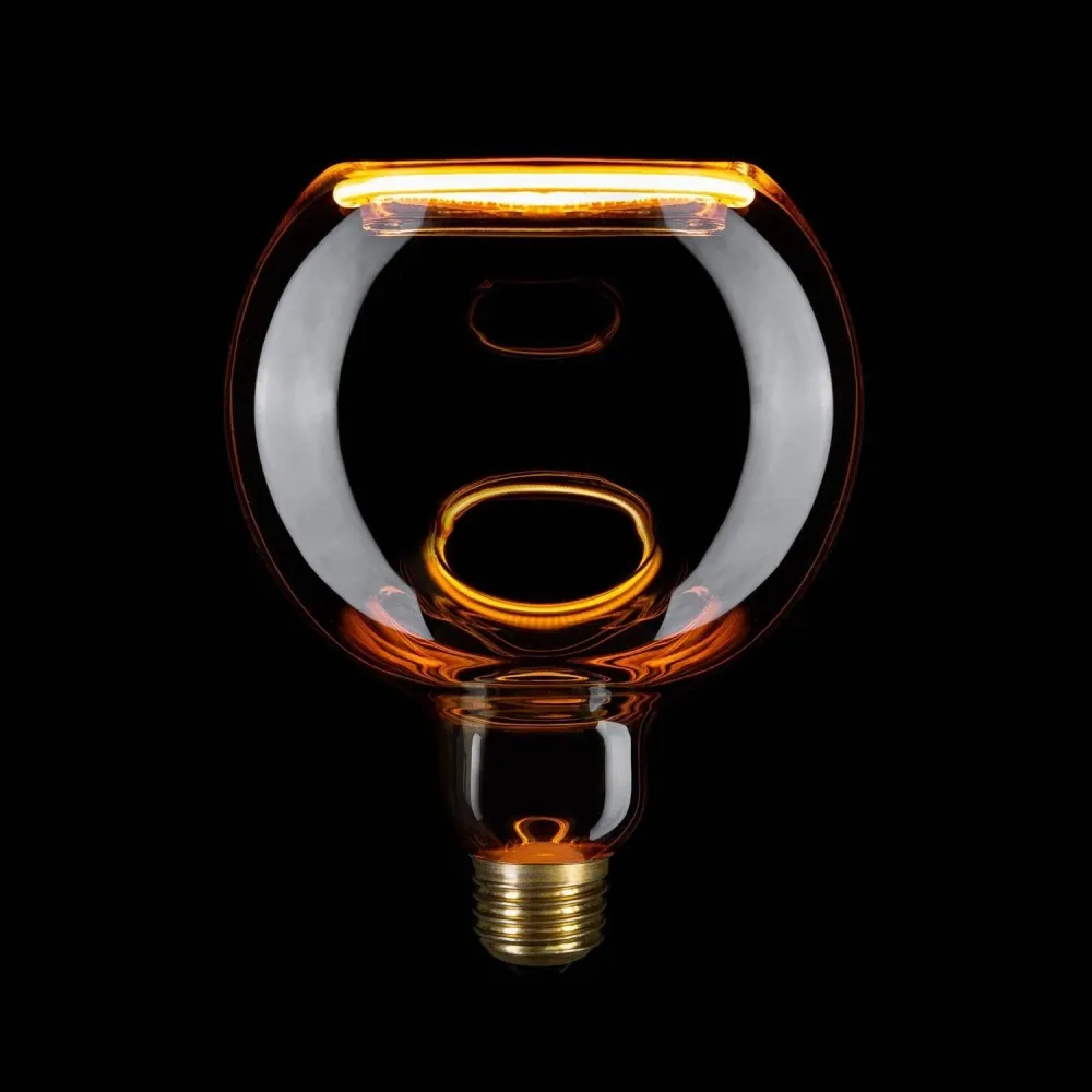 Ampoule LED G125 à filament, 6W, 220 lumens, E27, Smoky, Creative-Cables SEG55056
