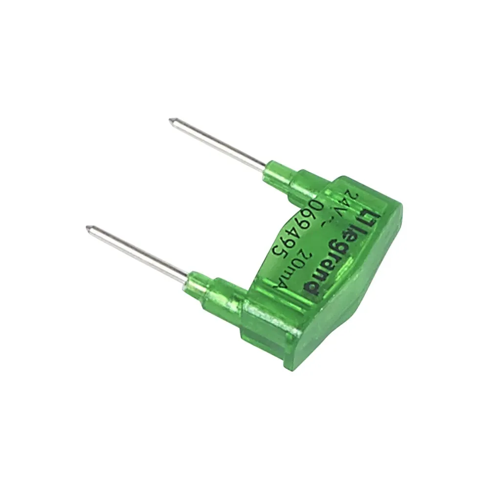 Ampoule de remplacement Plexo verte, 24V, 20mA, modèle LEGRAND 069495.
