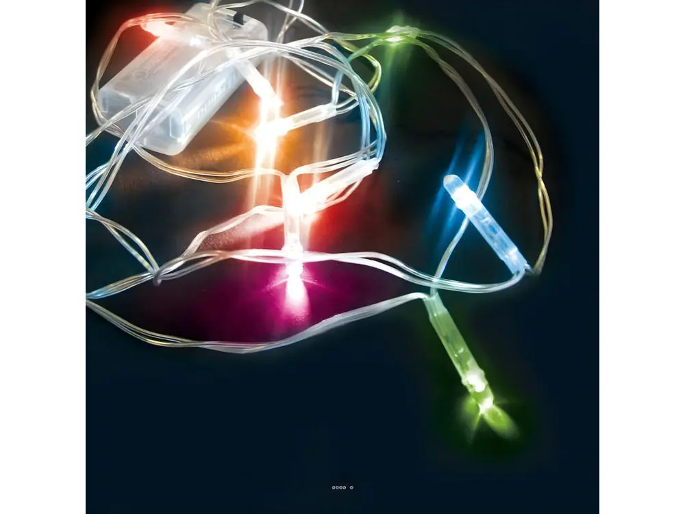 Guirlande de 20 led Multicouleur de forte puissance - couleur: Varié