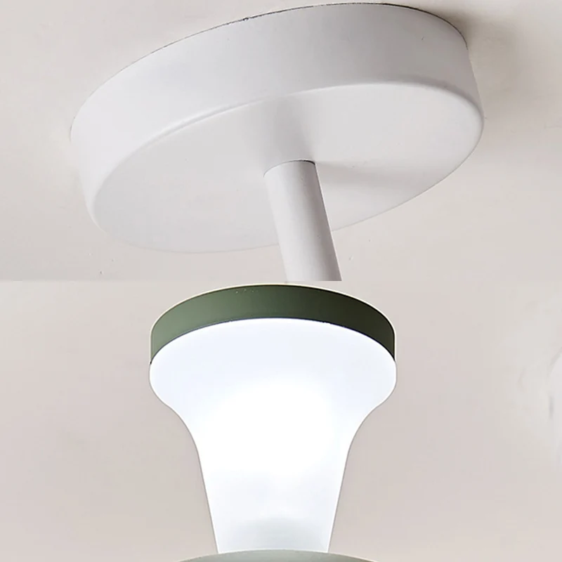 Lampe suspendue en forme de flocon de neige en bois avec abat-jour orbe, lustre macaron à 8 ampoules pour la maternelle