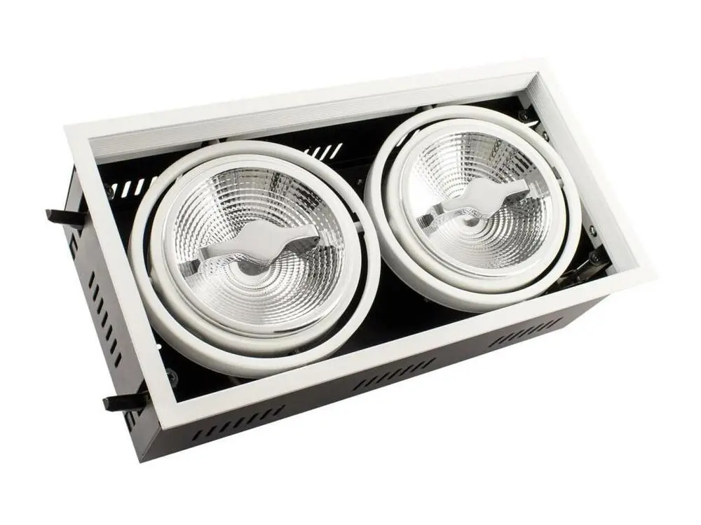 Ledkia Spot LED Downlight CREE-COB Orientable AR111 30W Dimmable Coupe 315x155mm No Flicker