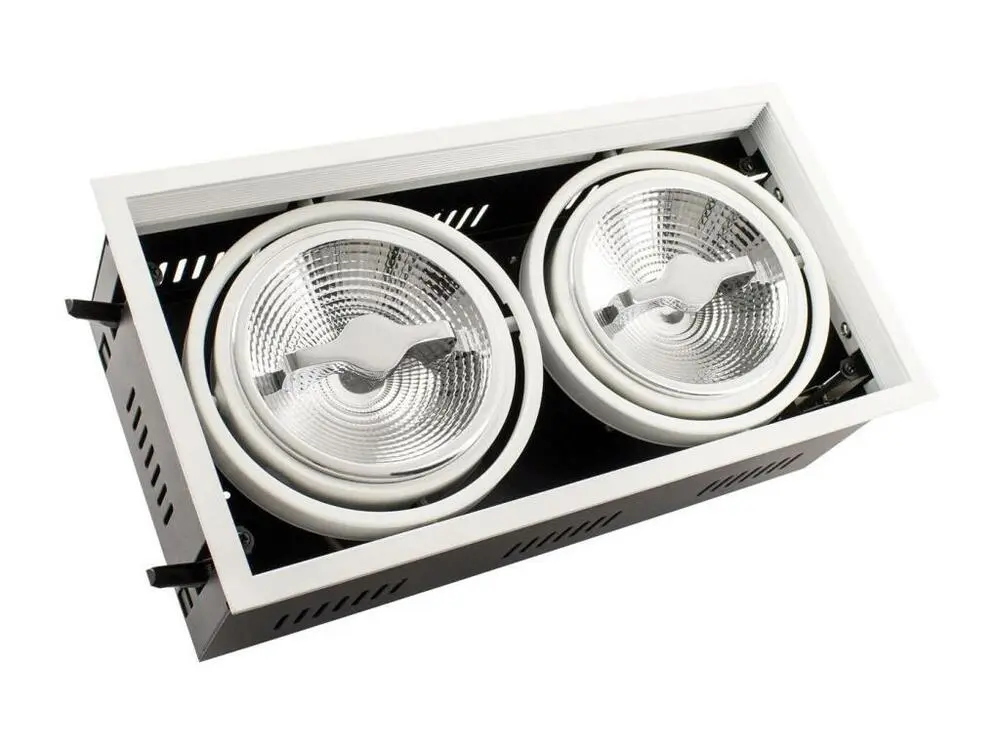 Ledkia Spot LED Downlight CREE-COB Orientable AR111 30W Dimmable Coupe 315x155mm No Flicker
