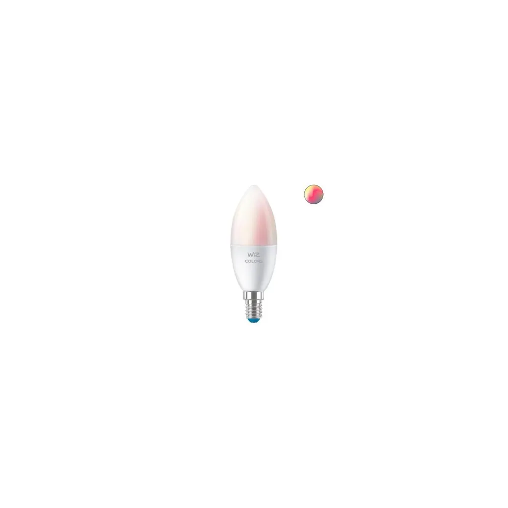 Lot de 2 ampoules LED connectées Wi-fi Bluetooth E14 470 lumens RGB CCT WIZ 4.9W