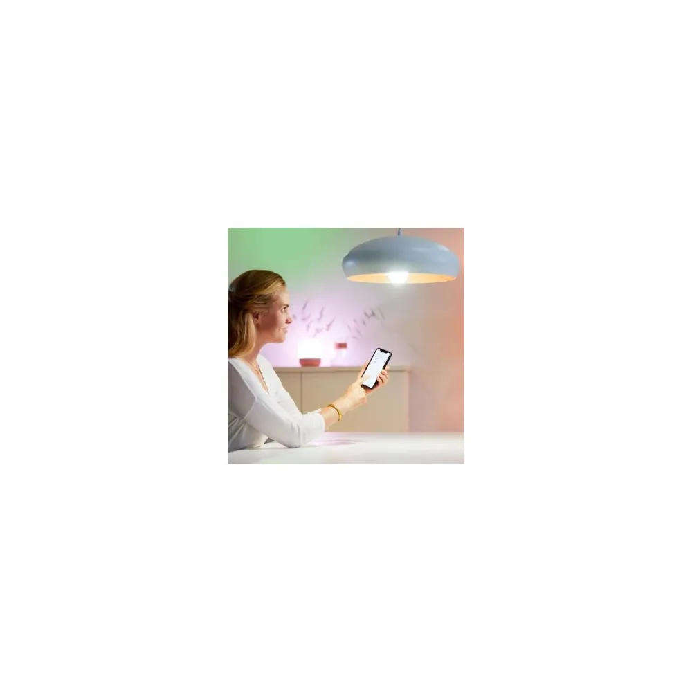 Lot de 2 ampoules LED Wi-fi Bluetooth adaptables E27 A60 dimmables 8W WiZ
