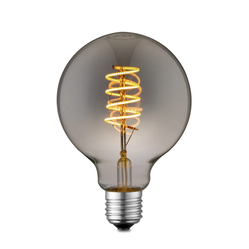 Lucande ampoule LED E27 G95 4 W 1 800 K doux fumée