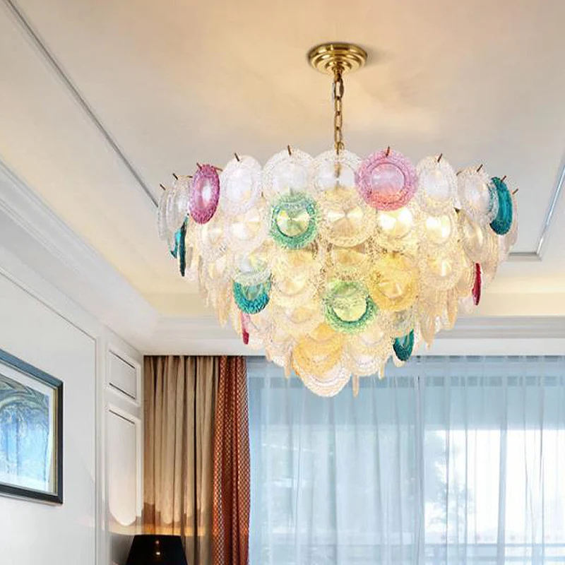 Lustre conique allumant le cristal taillé contemporain 12 ampoules 20.5 "/25.5" de large suspension en laiton
