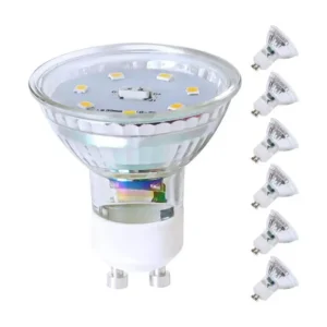 NETTLIFE Lot de 6 ampoules LED GU10 Blanc neutre 5 W remplace une ampoule 50 W 4000 K économie d'énergie angle de faisceau...