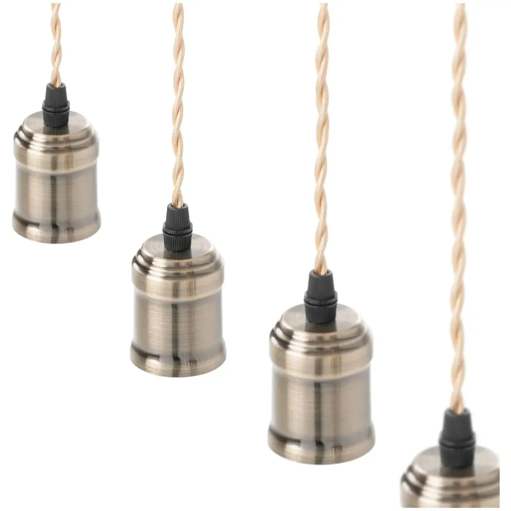 Plafonnier 6 ampoules cylindre en bois pp bois fer sable noir bois 14_0009530