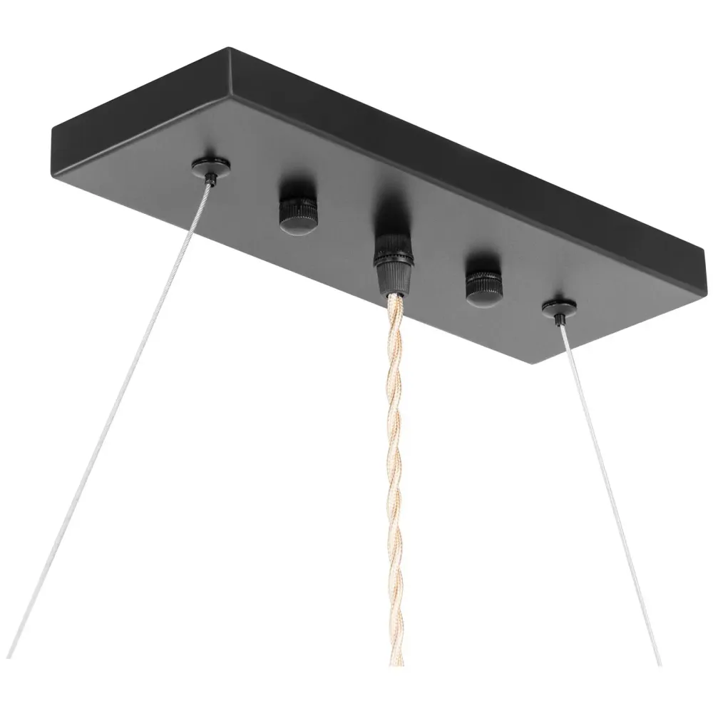 Plafonnier 6 ampoules cylindre en bois pp bois fer sable noir bois 14_0009530