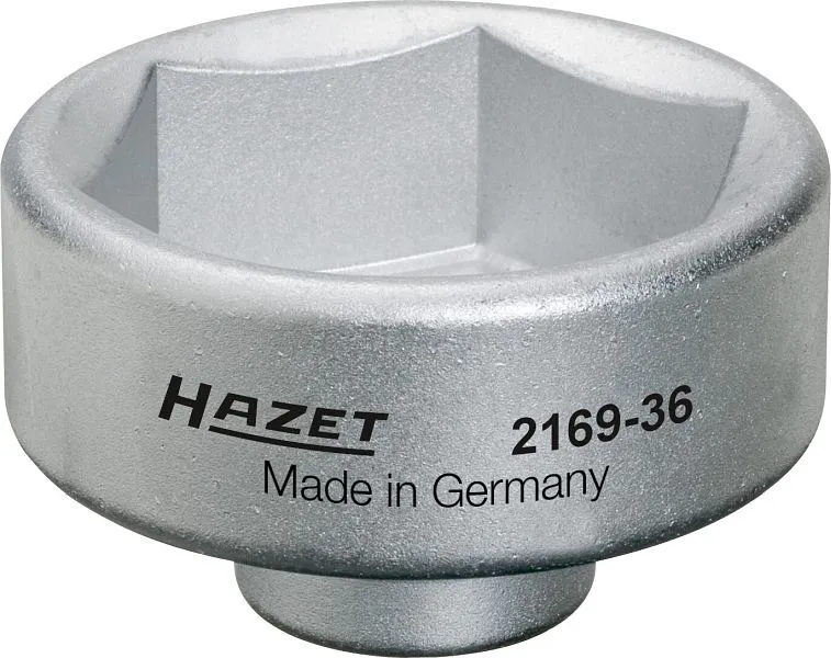 Clé pour filtre à huile Hazet carré creux 10 mm (3/8 pouce) profil hexagonal externe 50 mm 2169-36 se procurer à bas prix...