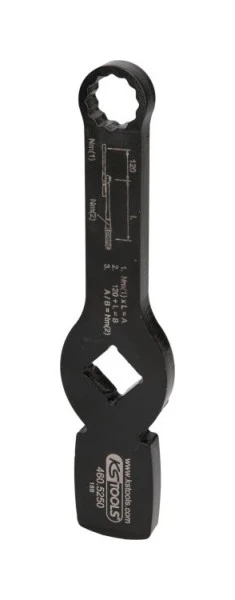 Plaquettes de frein KS Tools Clé à chocs 3/4" à douze pans avec 2 surfaces d'impact 19 mm 460.5250 obten...