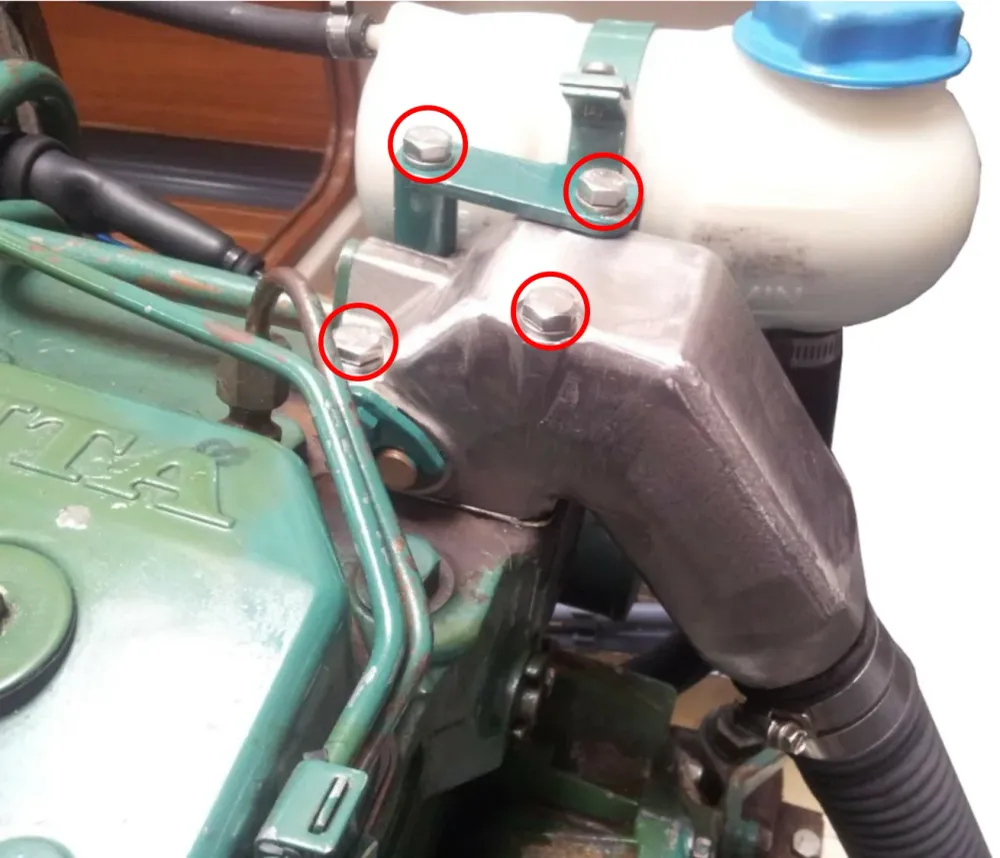 Volvo Penta 2001/2002/2003 Auspuff-Befestigungsschrauben aus Edelstahl avec Certification ECE