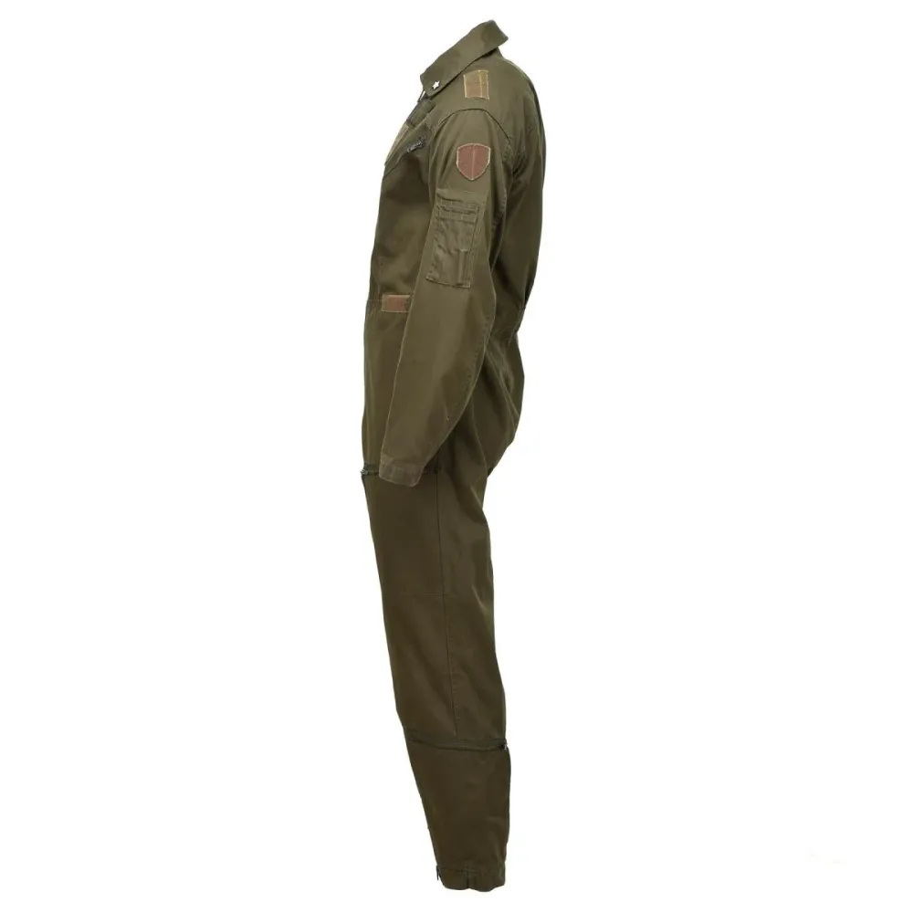 Combinaison de vol pour équipage italien véritable, combinaison militaire, combinaison de mécanicien, olive