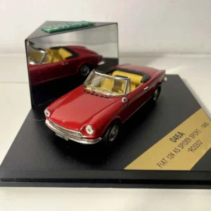Fiat 124 AS Spider Sport rouge foncée de 1966 - Vitesse référence 046A