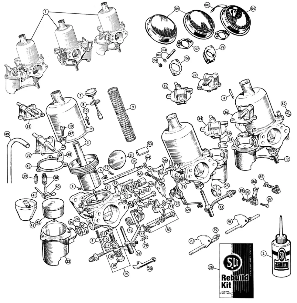 JET BEARING, ASSEMBLY, MGB-C, MORRIS, TR2->4A, MIDGET, SPITFIRE pour Jet Ski