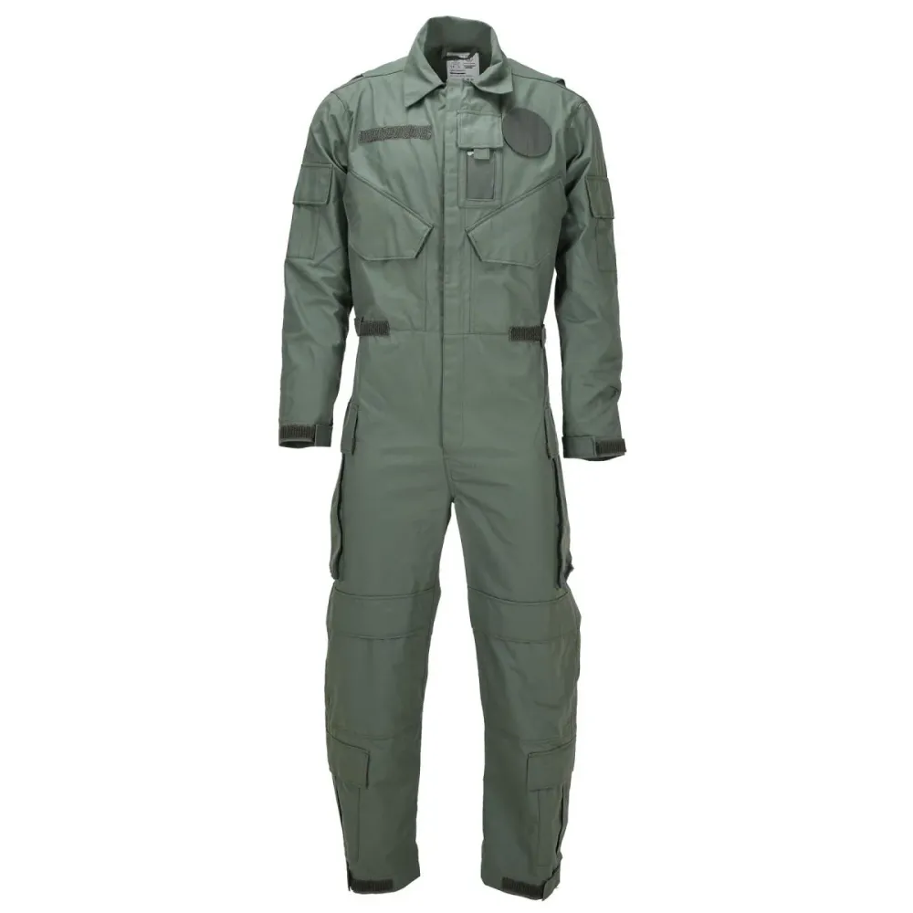 Protection thermique Combinaison militaire néerlandaise originale en mélange d'aramide résistant au feu Olive