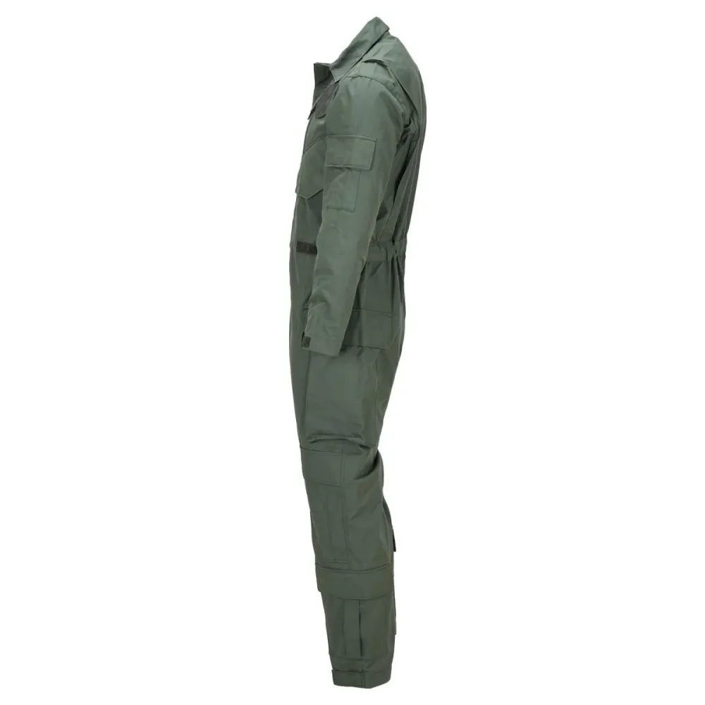 Protection thermique Combinaison militaire néerlandaise originale en mélange d'aramide résistant au feu Olive