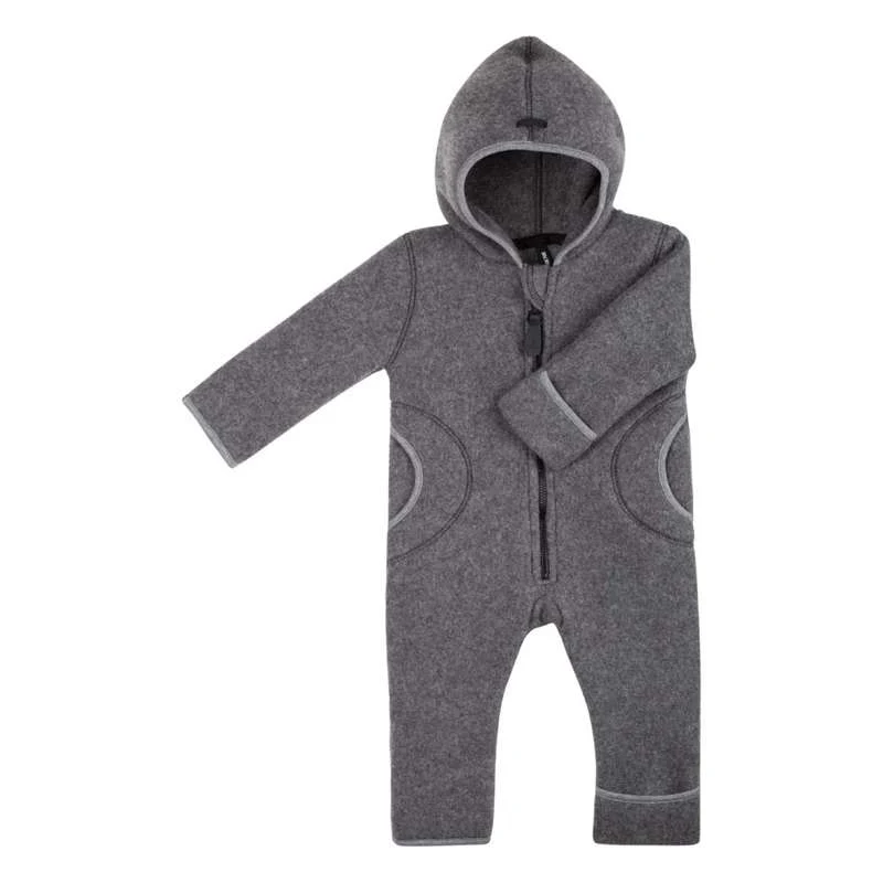 Pure Naturel Combinaison - Laine polaire - Gris de ski Facile à installer