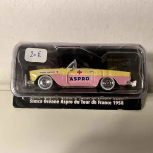 Simca Océane rose et jaune ASPRO du tour de France de 1958 - Conforme aux Normes