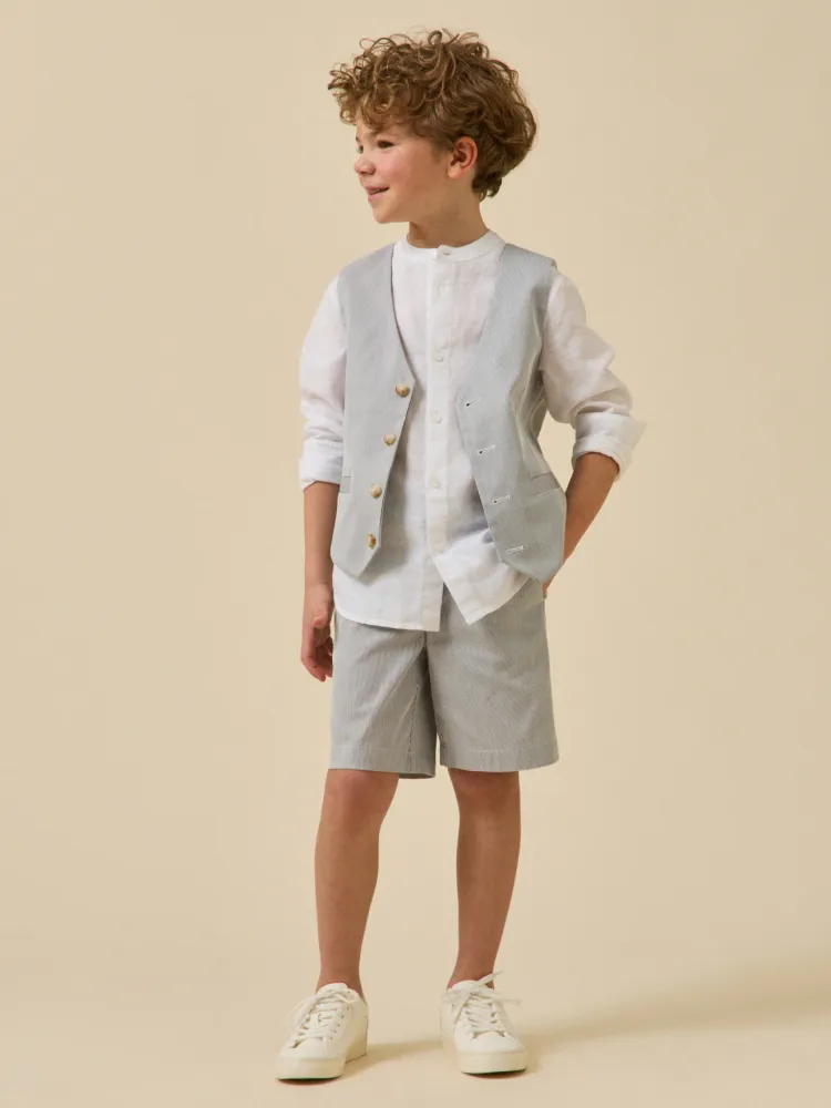 Étui de selle Bermuda rayé Garçon - Collection Fêtes et Mariages